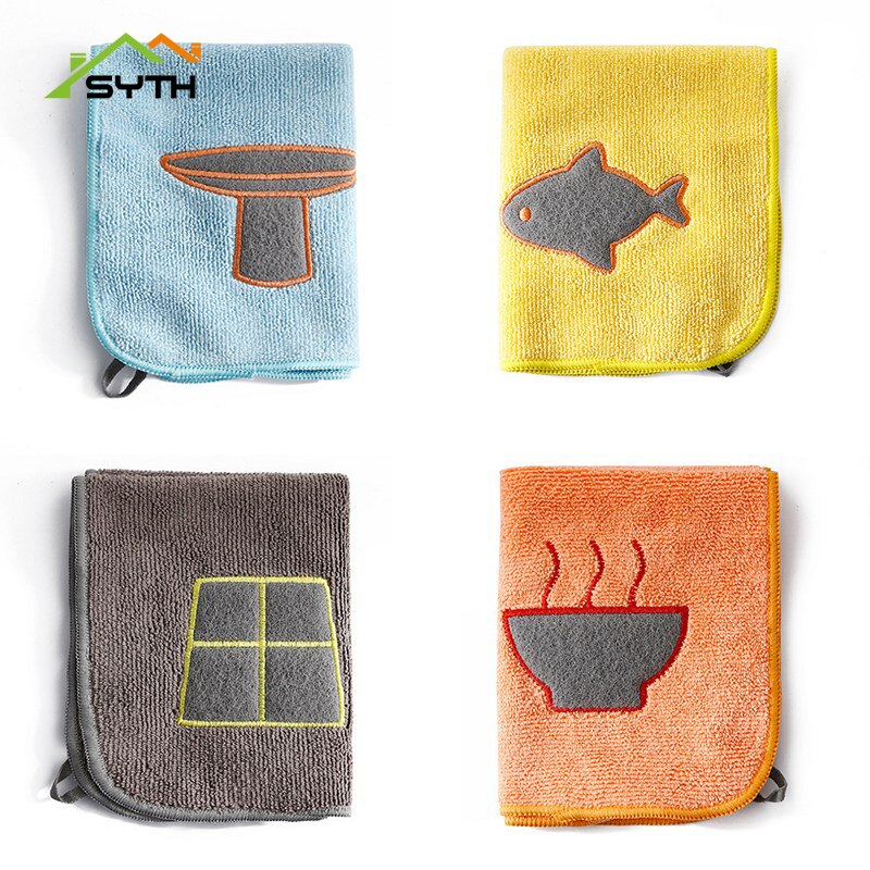 SYTH-paño de cocina de , y bonito, estropajo, paño de cocina grueso, paño de limpieza reutilizable, microfibra