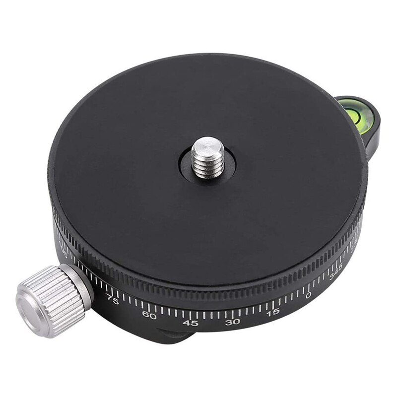 Statiefvoet 360 ° schijf statief snelkoppelingsplaat panoramavoet kopklem voor dslr spiegelloze camera digitale camera