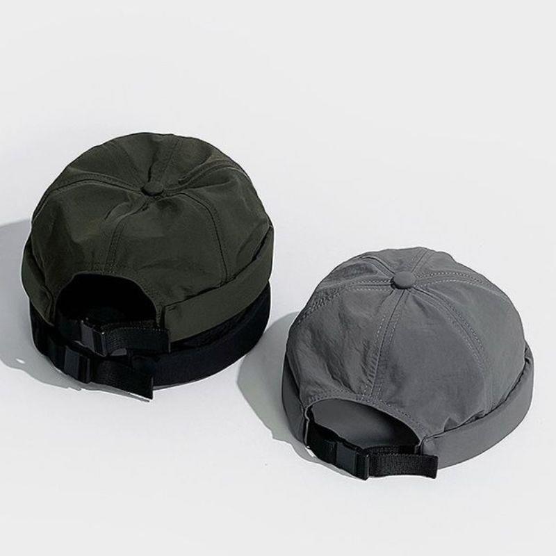 Skullcap décontracté séchage rapide sans bords chapeau léger maille bonnet bonnet manchette casquette quotidien port chapeau roulé marin Hip Hop casquettes