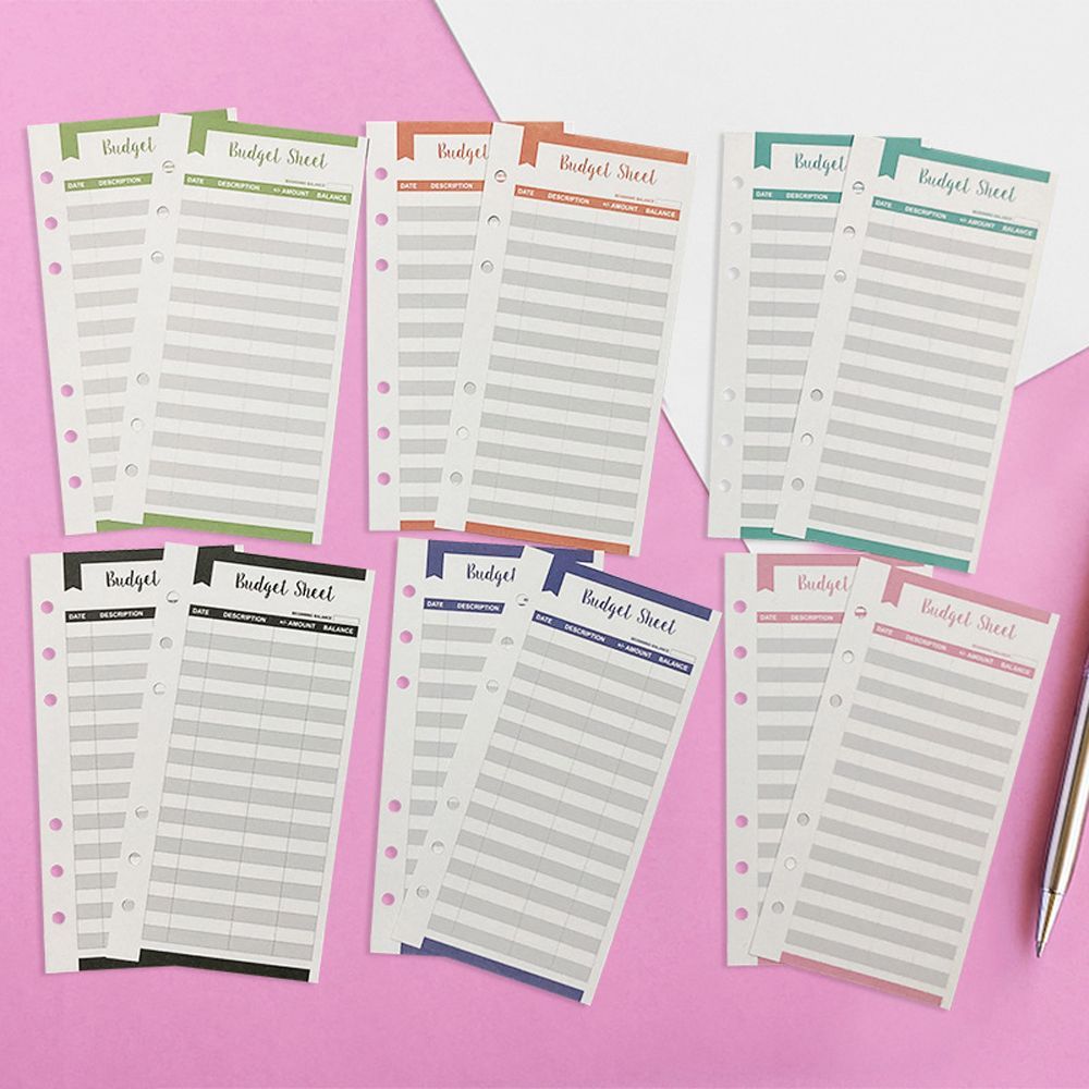 A6 Size Budget Wallet Budget Tracker Sheets Ledger Book Budget Binder Budget Envelopes Expense Tracker Budget Sheets