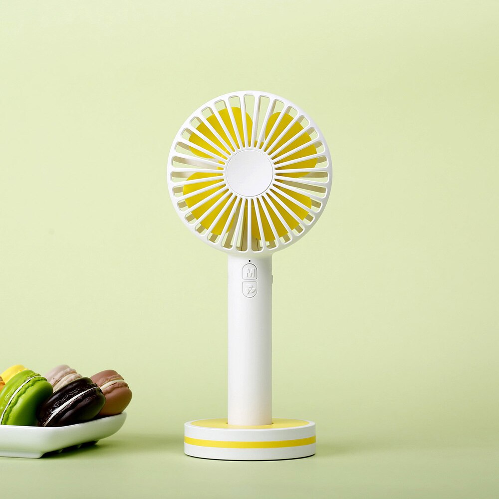 Mini Portable Handheld USB Cooling Fan Rechargeable USB Fan with 3 Speed Adjustable Cosmetic Mirror for Office Home Outdoor