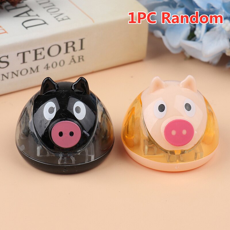1PC Cute Owl Pig Hedgehog Hippo Plastic Pencil Sharpener Lovely Multiple Animals Stationery for School Kids