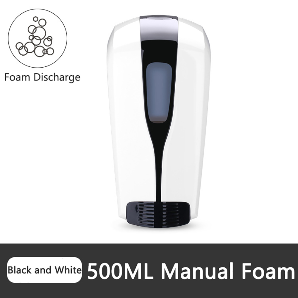 500/1000ml Wall-Mounted Soap Dispenser Press Type Hand Disinfection Machine Alcohol Sterilizer Home Hand Sanitary Soap Dispenser: Foam-500ml