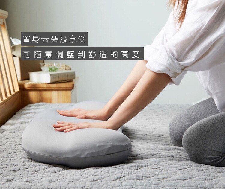 3D Neck Micro Airball Pillow Deep Sleep Addiction Head Rest Air Cushion Pressure Relief Pillows Washable PillowCase Covers