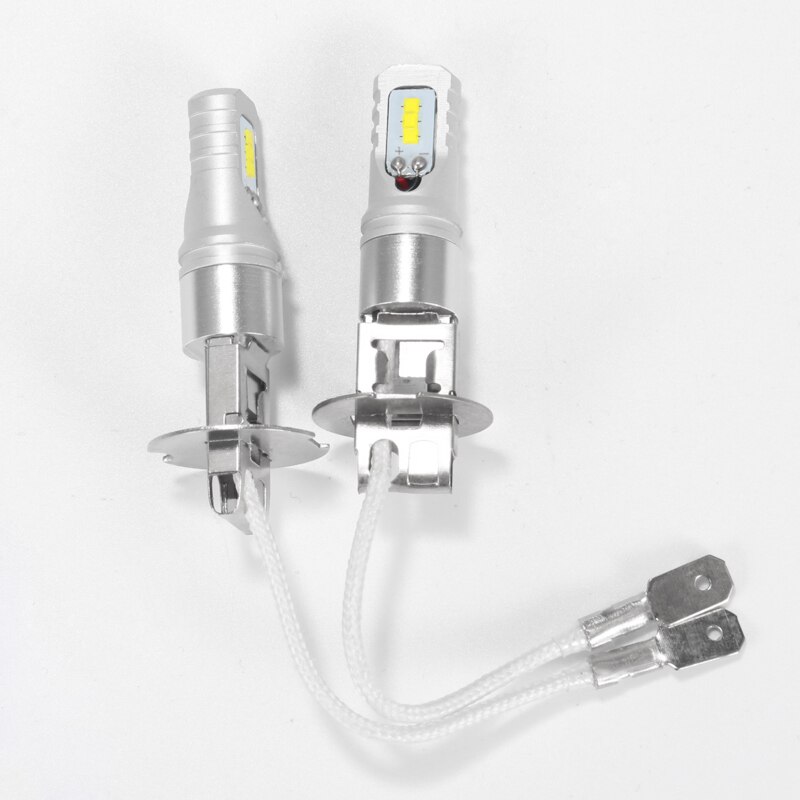 Gzkafolee 2 stuks  h3 led  h1 auto mistlamp lamp 1800lm 12v wit 6500k csp  y19 chip