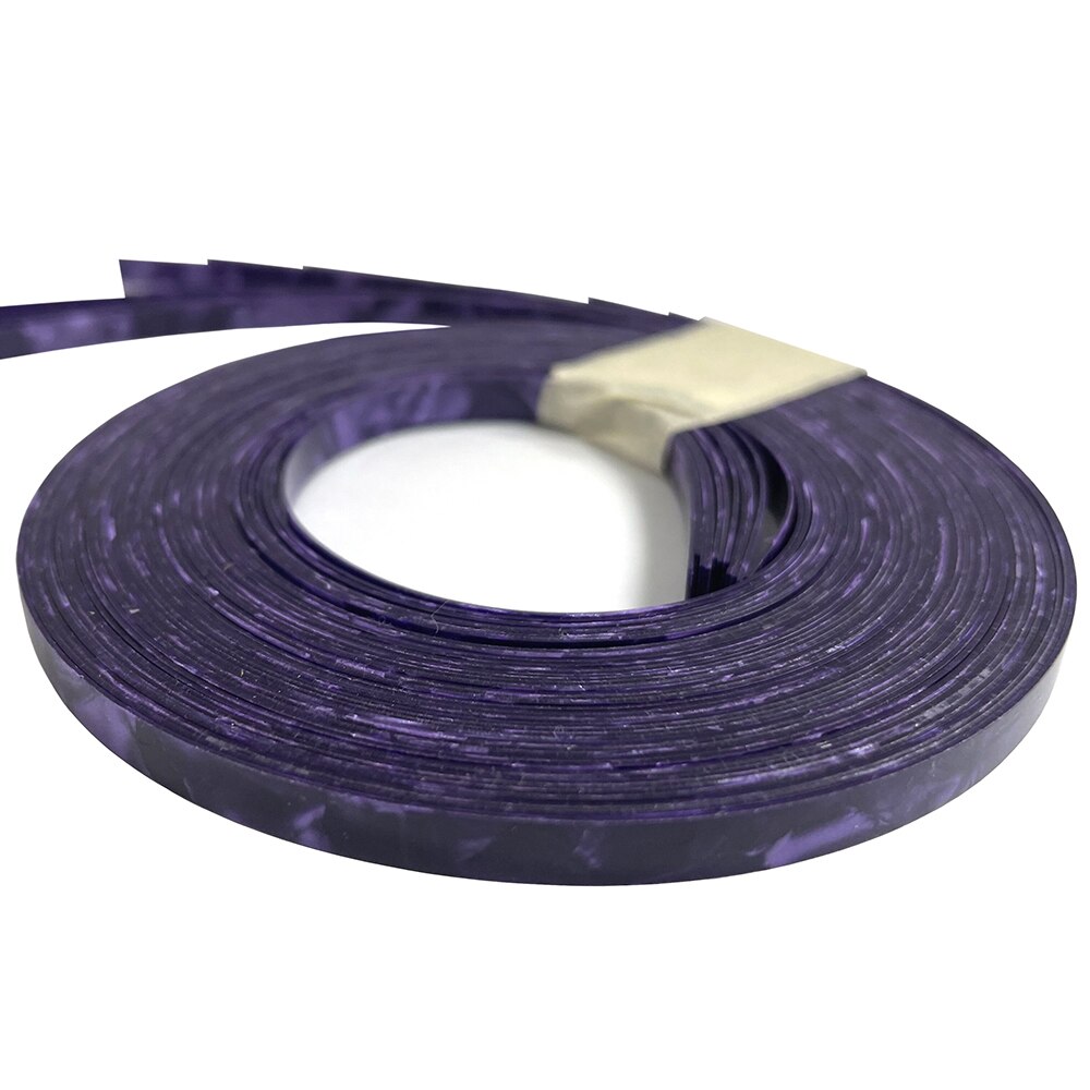 10pcs/lot 5mm x 1000mm Celluloid Strips Guitar Binding Purfling Edging Multi Colors: Purple Pearl