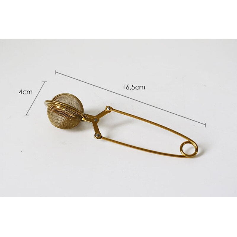 Edelstahl Gold Zucker Kaffee Gittergewebe Separaten Öl Sieb Mehl Sichter Siebe Filter Küche Kuchen Werkzeug: Gold 4.5cm