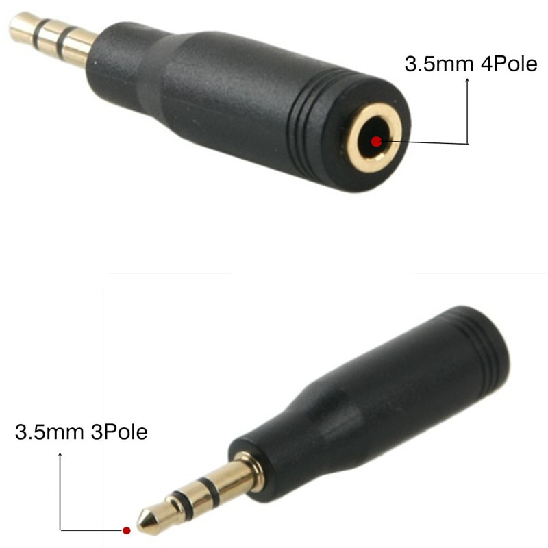 Jack 3.5mm 3 Pole Male Naar 4 Pole 3.5mm Vrouwelijke Stereo AUX Audio Connector Extender Headphone Jack Adapter