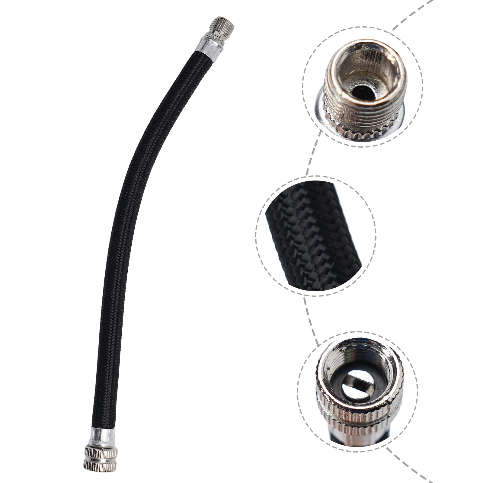 Fahrrad Luftpumpe Adapter Für-Schrader Ventil Verlängerung Rohr Fahrrad Pumpe Stecker Schlauch Verlängerung Radfahren Zubehör
