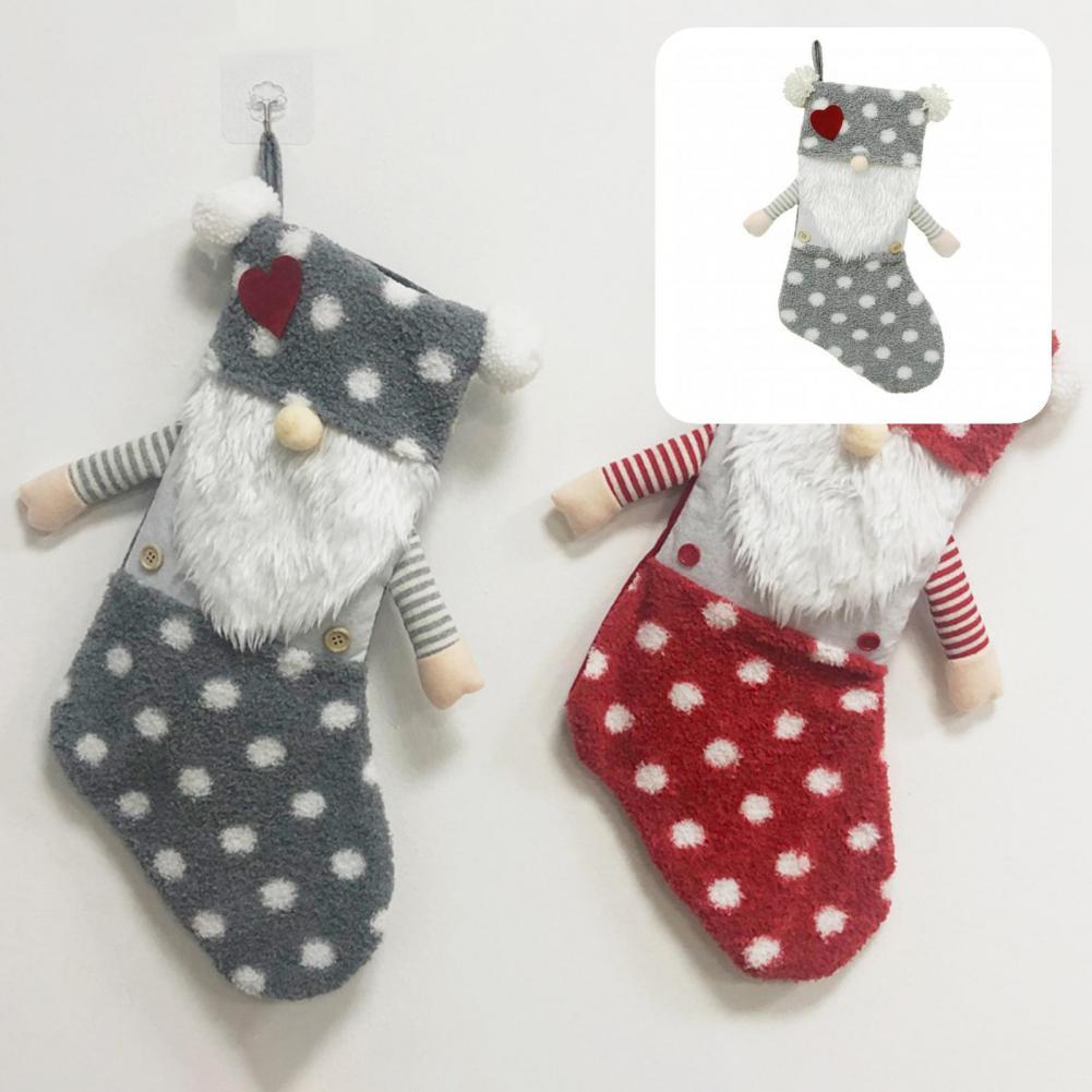 Muñeco sin cara de tela para decoración de niños, Media coloreada y brillante