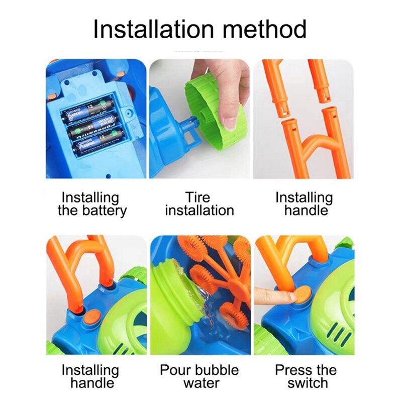 Kinderen Elektronische Hand Push Bubble Auto Bubble Grasmaaier Outdoor Speelgoed Wandelaar Push Speelgoed Voor Kinderen Zomer Speelgoed