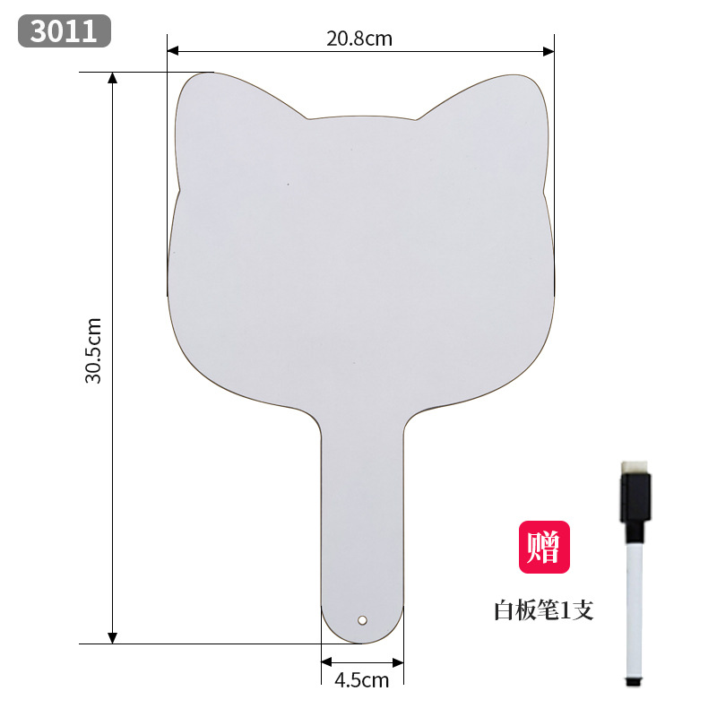 Dubbelzijdig schrijfbord voor kinderen, uitwisbaar tekenbord voor desktoponderwijs, handheld whiteboard voor thuis- en kantoorgebruik: Rose Red