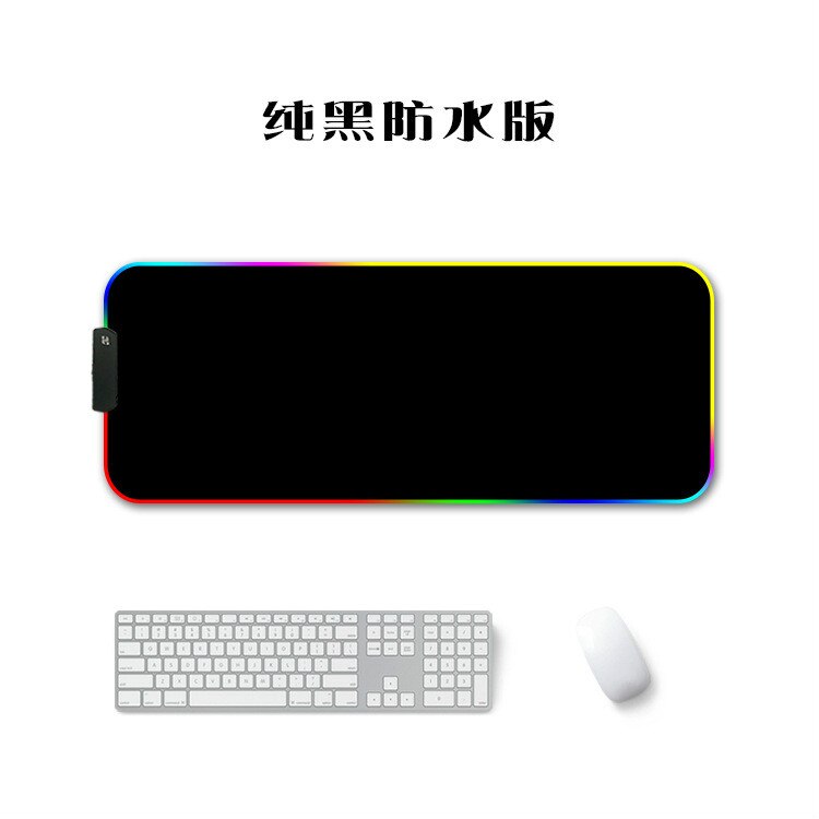 Rvb grand tapis de souris tapis de souris de jeu Gamer Led ordinateur tapis de souris grand tapis de souris avec rétro-éclairage tapis pour clavier tapis de bureau souris: 300x800x3mm