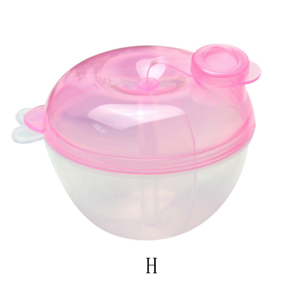 Tre-gitter madæske bærbar baby spædbarn rejse mælkepulver dispenser beholder fodring kasse blandebeholder mad opbevaring #40: H