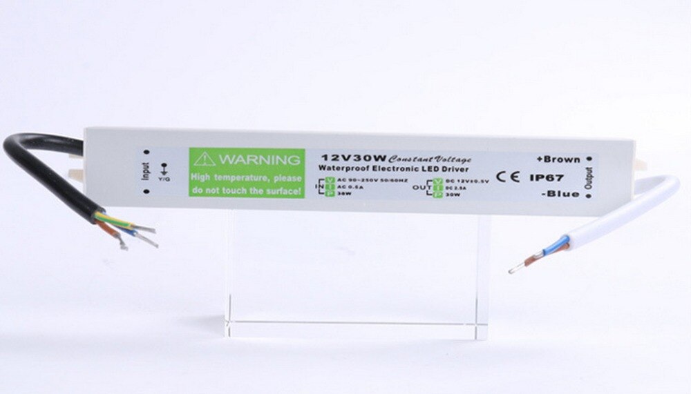 1 st. 12v 30w dc 12v 2.5a waterdichte elektronische led driver transformator, schakelende voeding netvoeding