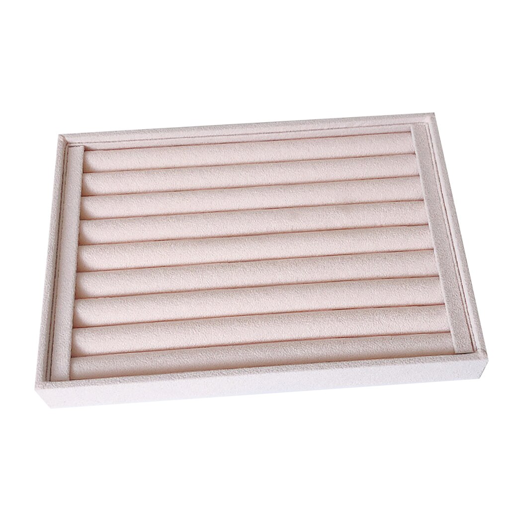 Portable Jewelry Ring Display Organizer Case Tray Holder Necklace Earrings Bangle Storage Box Showcase Jewelry Stand Holder: F