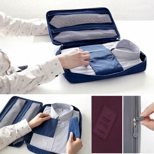Mænd rejse bærbar skjorte jakkesæt slips container taske forretningsrejser bagage sag