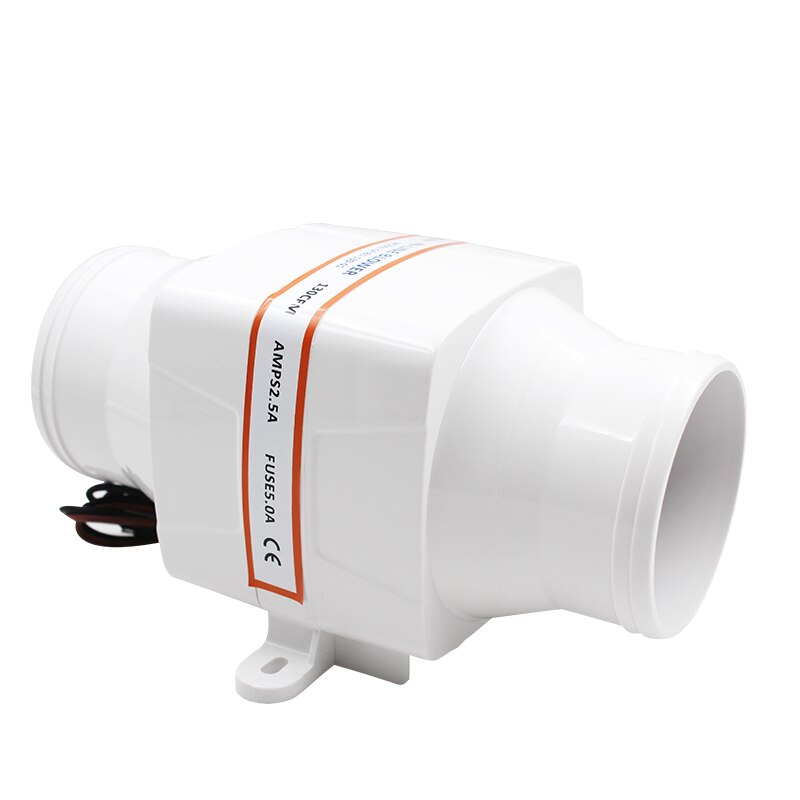 12V 24V DC Fan Straight Barrel Exhaust Fan RV Yacht Battery Ventilation Exhaust Fan Saifulle