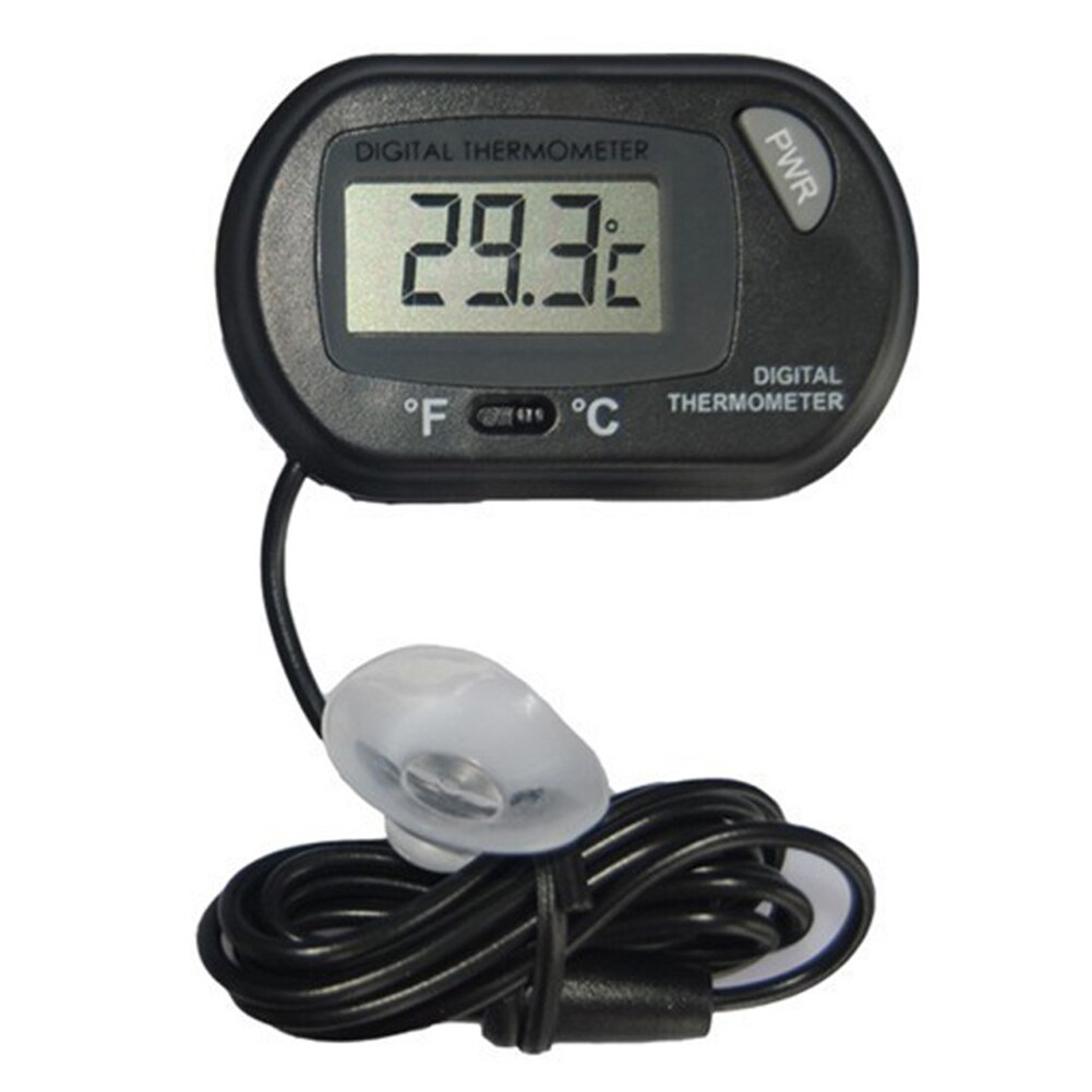 For Aquarium Thermometer Liquid Temperature Test Waterproof Digital LCD Display Fish Water Tank Electronic Instant Read: Default Title