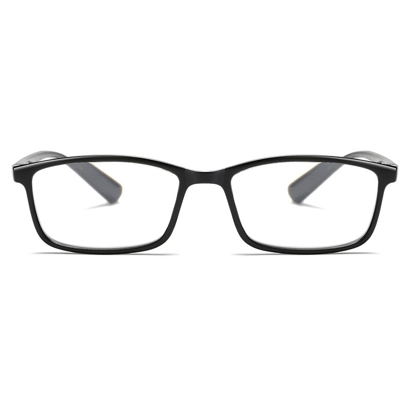 Ahora TR90 Anti Blue Light Reading Glasses Ultralight Square Clear Lens Prebyopia Spectacles Magnify Eyeglasses +1.0to+4.0