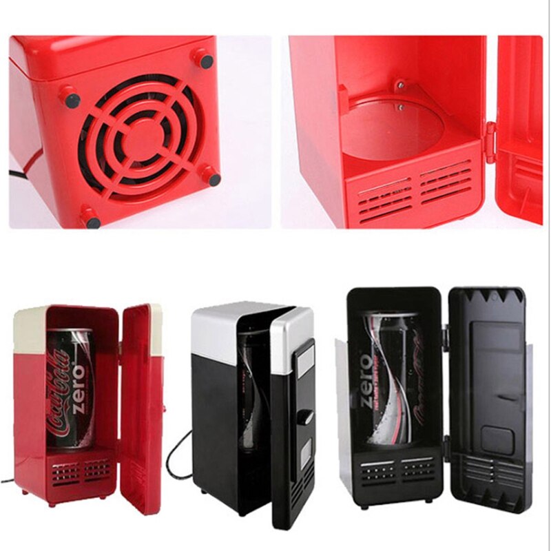 Usb Mini Koelkast Koude Vriezer Cooler Kleine Draagbare Soda Mini Koelkast Voor Auto Home Reizen Vehicular Koelkast