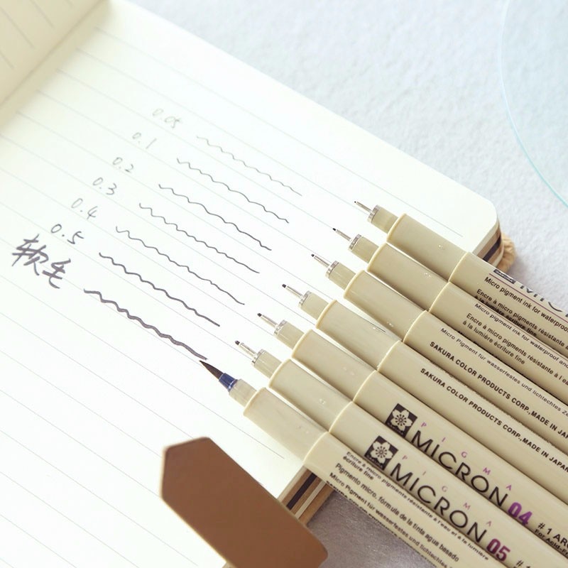 SAKURA Grafik Stift Nadel Punkt Manga Zeichnung Skizze Wasser-beweis Umriss Scannen Linie Stift Japan