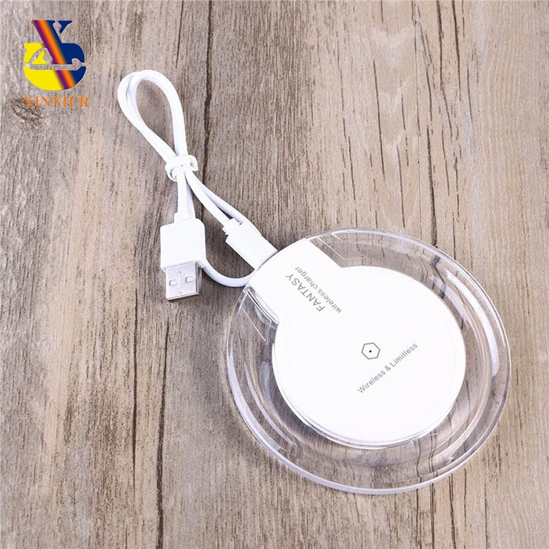 Chargeur sans fil cristal chargeur récepteur Pad adaptateur pour iPhone 11 Pro X XS MAX XR 8 pour android MicroType C Qi-appareil compatible