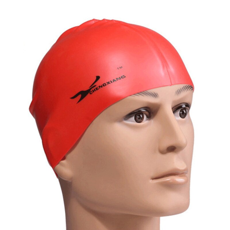 13 Styles Swimming Cap Waterproof Silicone Swim Pool Hat Adult Men Long Hair Women stretch Swimming Hats: B