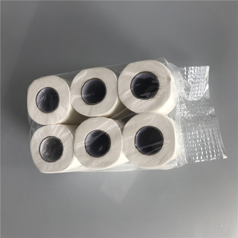Bath Tissue Cleaning Paper Bathroom Toilet Paper Soft Household Wood Pulp Lint-free Comfortable Sanitary Toilet Paper Tissue: 6  roll