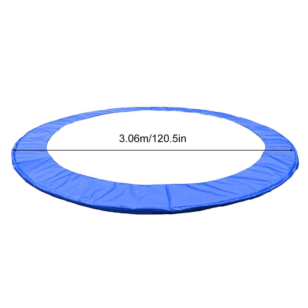 Trampolin-Federpolster, wasserdicht, 8/10 Fuß, Trampolin-Polsterung, Federabdeckung, Trampolin-Ersatzschaumstoffabdeckung zum Schutz: Himmel Blau