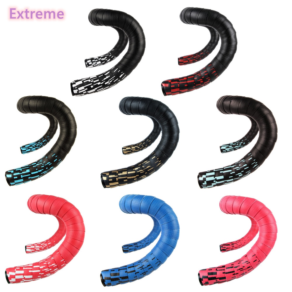 Cinta para manillar de bicicleta, volante de cubierta para bicicleta de carretera, Mango antideslizante, cinta de goma, accesorios para manillar de bicicleta, 2 uds.