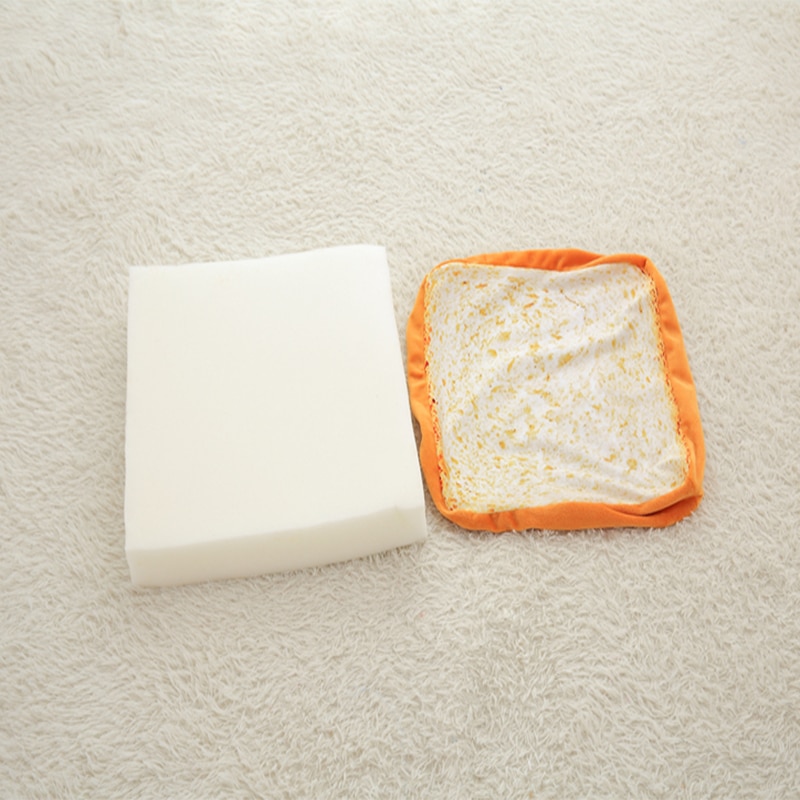 40 60cm kvadratisk vaskbar simulation toast brød pude sofa stol pude blød pude pude er meget behagelig og elastisk