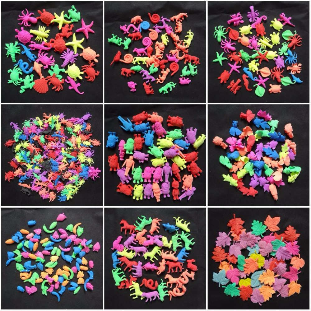 50g/ lot farverige havdyr rose sommerfugl form eva opvækst legetøj børns yndelegetøj akvarie boligindretning sj-eva