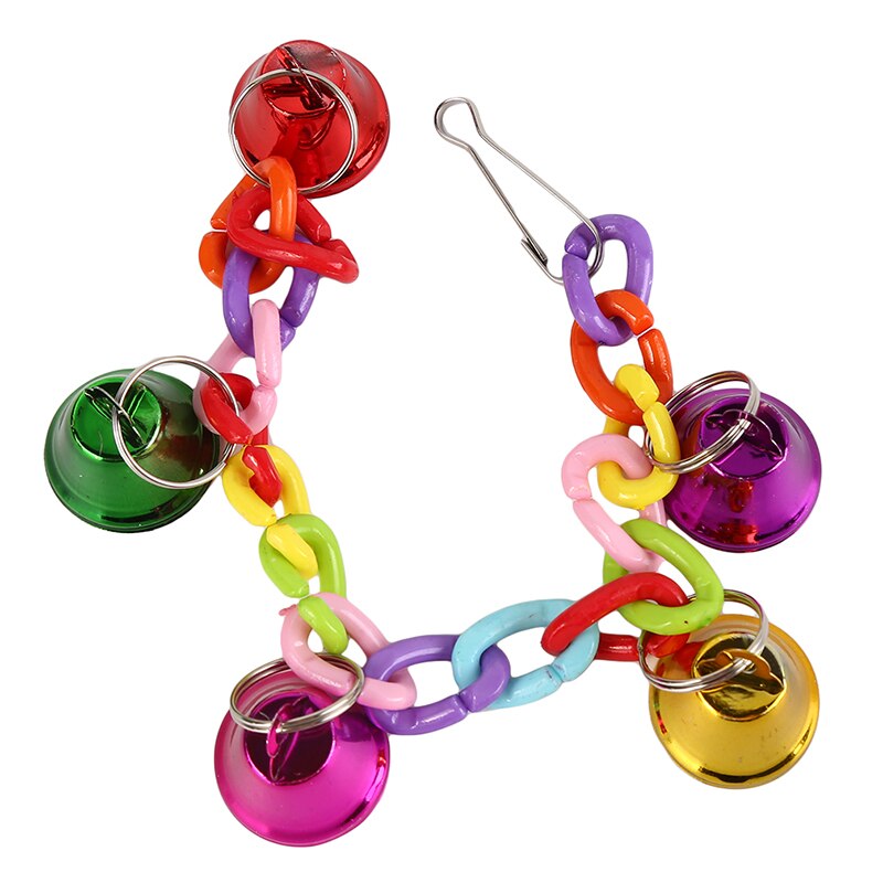 Oiseaux jouets drôle calopsitte perruche Conure oiseaux morsures jouet perroquet balançoire Cages mâcher jouets acrylique Suspension pont escalade corde