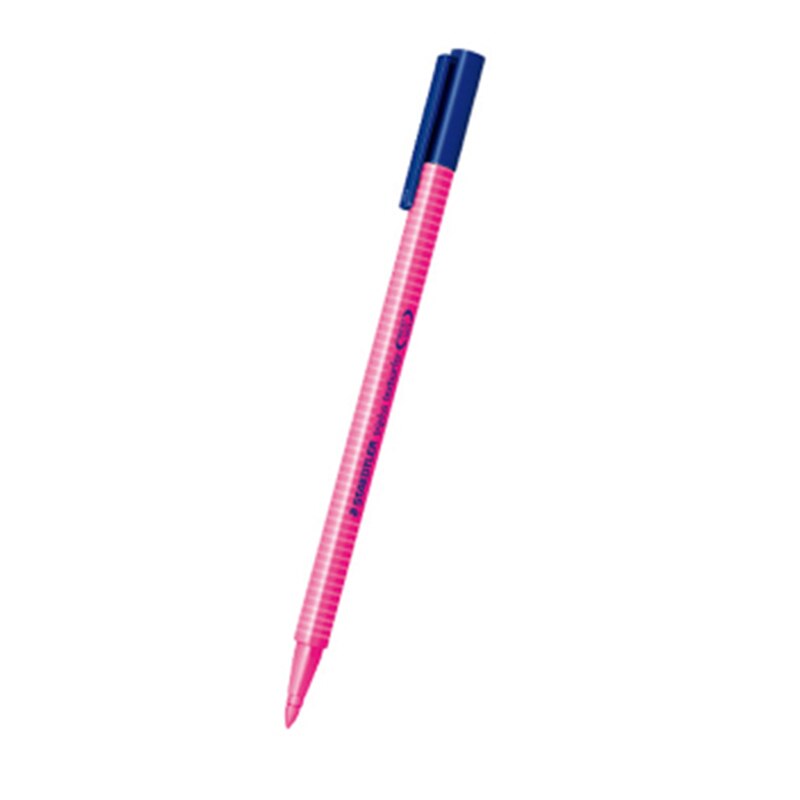 5 stk staedtler triplus textsufer trekantet highlighter 362 trigonometrisk lastning neon pen gul / pink / orange / grøn farve