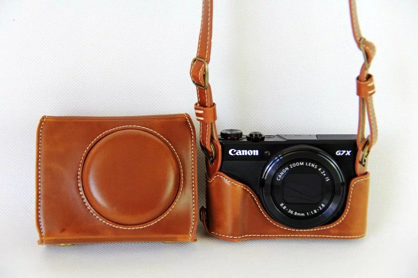 Luksus pu kamera taske til canon powershot ... – Grandado