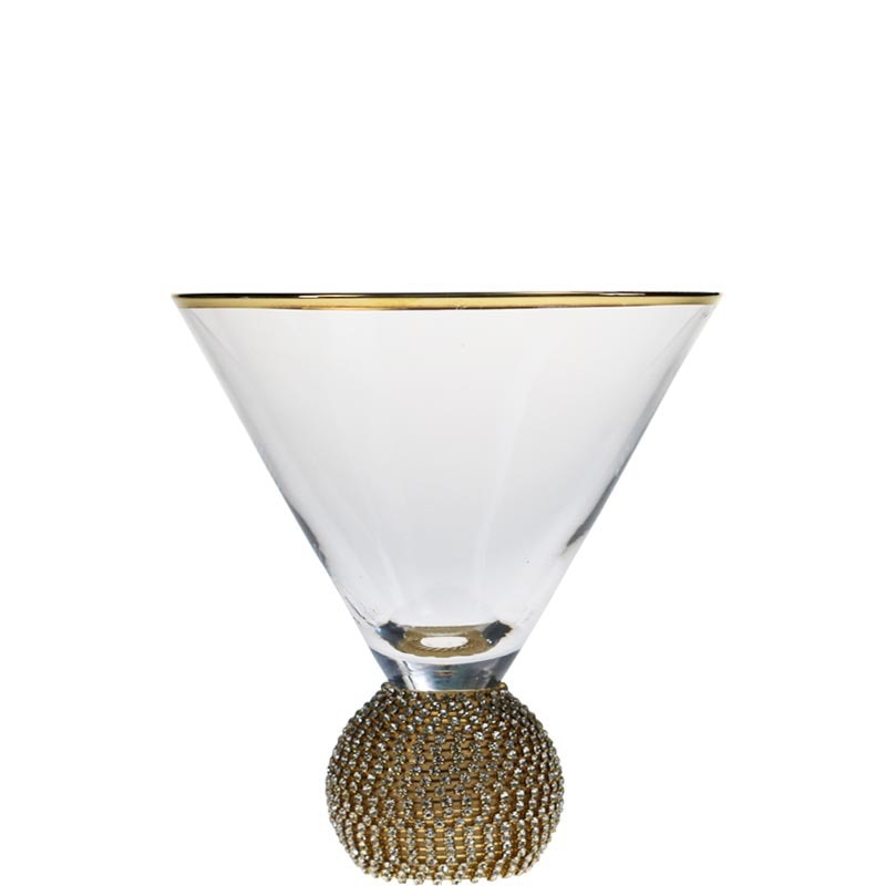 gold rimmed goblet red wine glass wine set Champagne Cup glass cup wine glass: 350ml cocktail glass