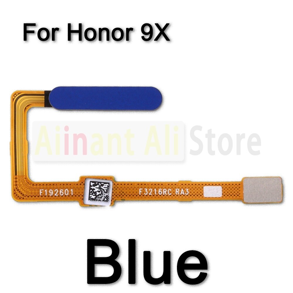 Alkuperäinen kotiavain sormenjälkitunnistimen joustokaapeli huawei honorille 9 9i 9x lite touch id sormenjälki flex kaapeli puhelimen osat: Honor 9x sininen