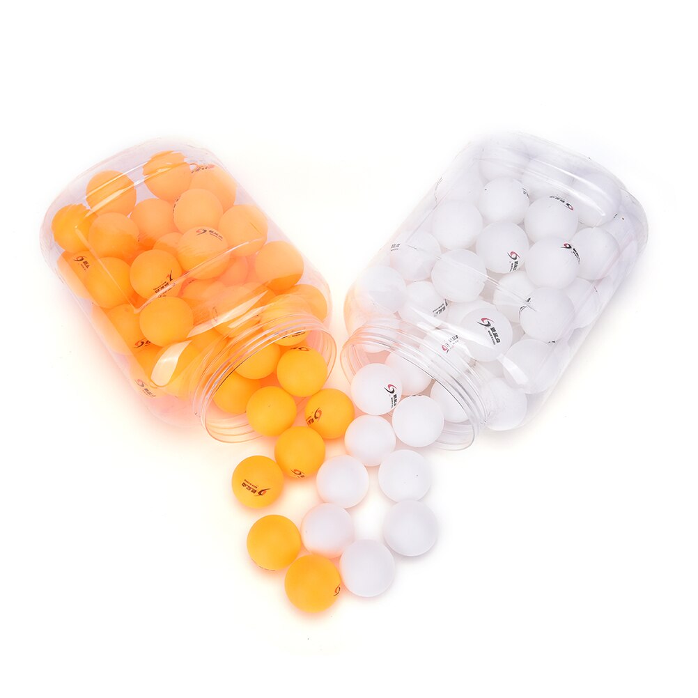 60pcs Practice Ping Pong Ball Table Tennis Balls for Advanced Training Orange/White Random
