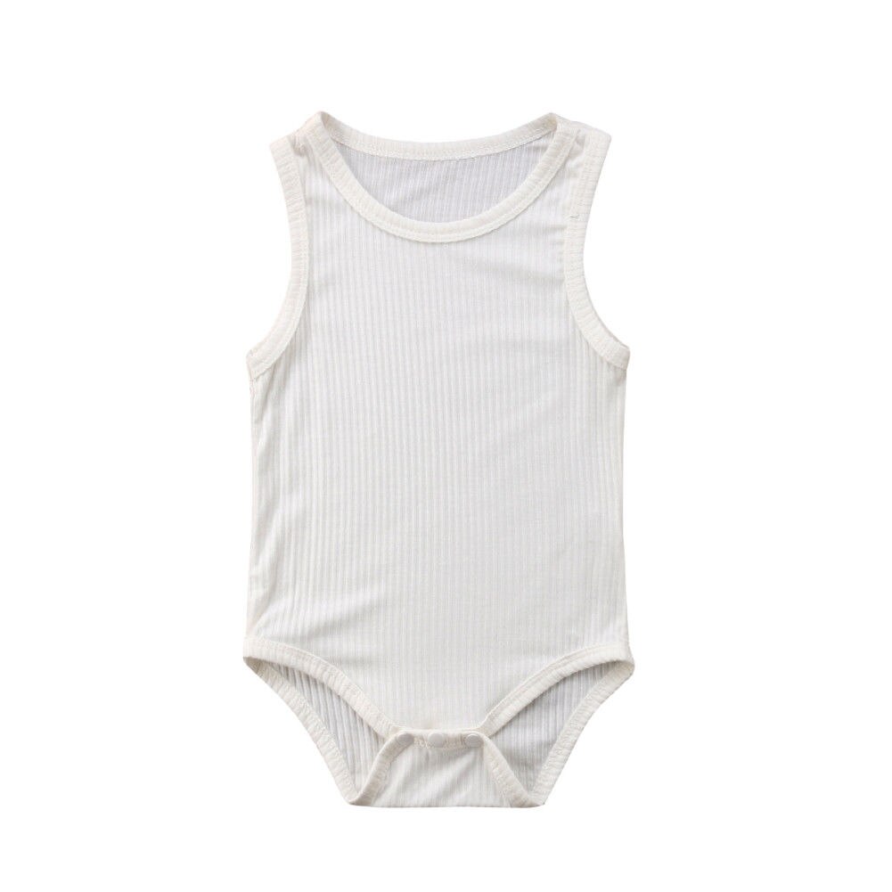 Appena nato Del bambino Dei Ragazzi Vestiti di Cotone Senza Maniche Della Tuta abiti Abbigliamento: C / 18m