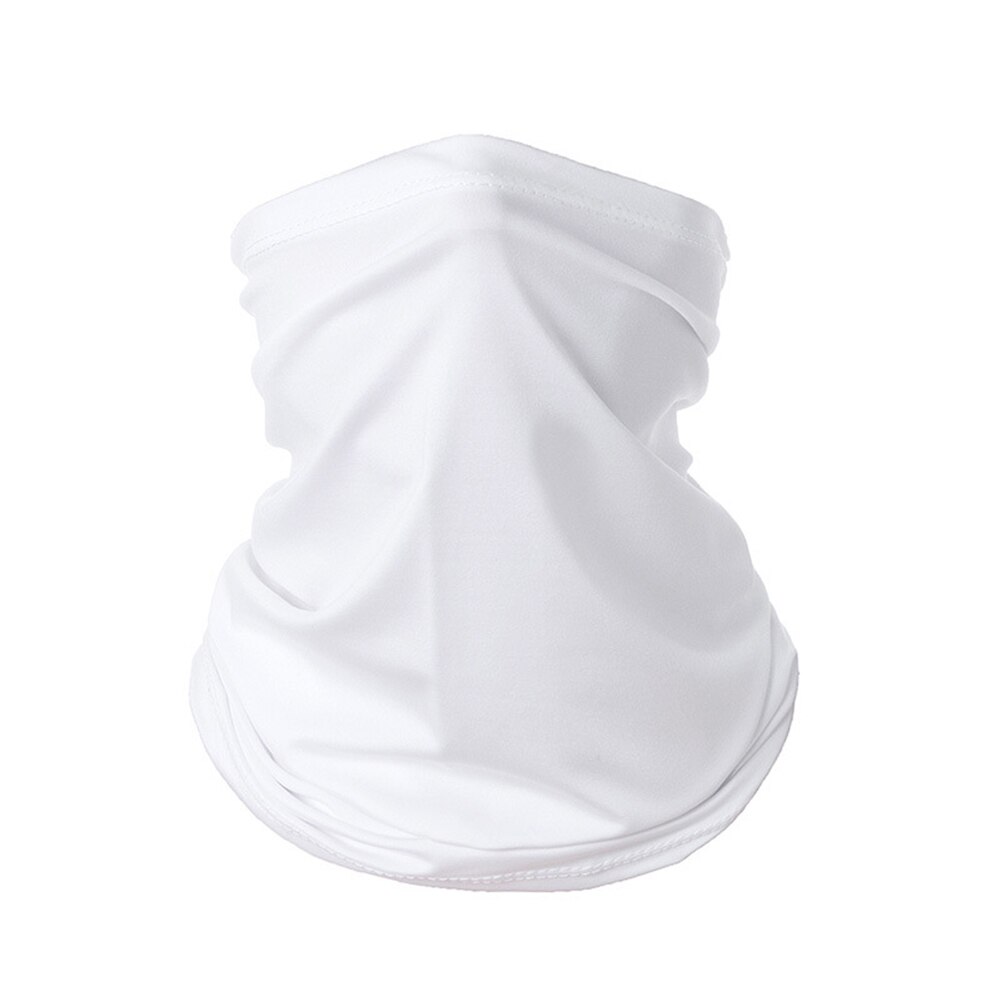 Pañuelo de tela transpirable para cubrir la cara, Snood sin costuras para el cuello, multiusos, Unisex, de seda de leche, protector solar: E