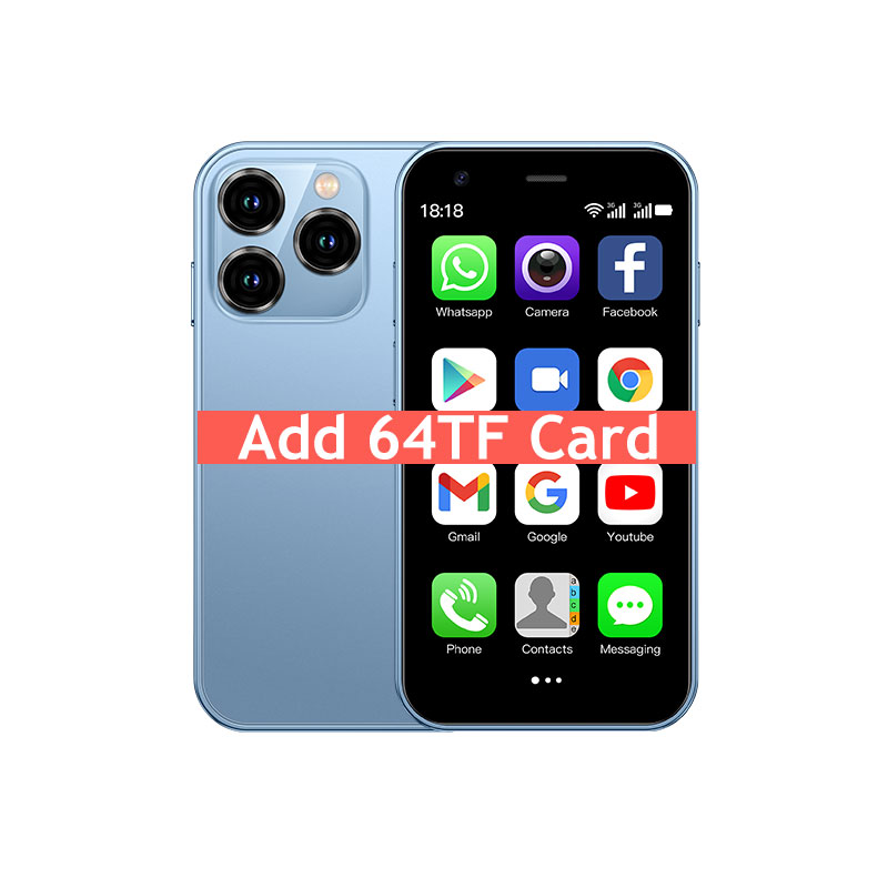 SOYES XS15 3,0-Zoll-Mini-Smartphone – Android-System 3G-Netzwerk Dual-SIM 2 GB + 16 GB mit Google abspielen Geschäft – mehrere Farben: Orange