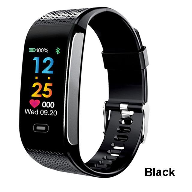 CK18S Smart Band Bloeddruk Hartslag Sport Smart Polsband Fitness Tracker Stappenteller Slimme Armband Vs CK11S: Black