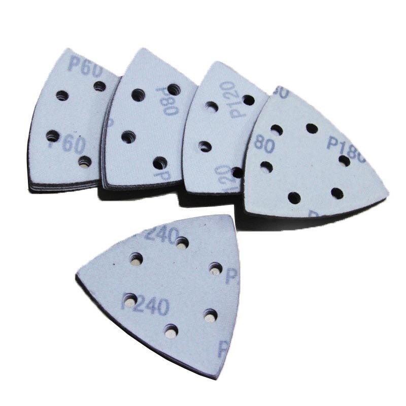 25pcs 93mm Delta Sander Sandpaper Hook & Loop Sanding Paper Abrasive Woodworking Tools with Grit 60 80 120 180 240