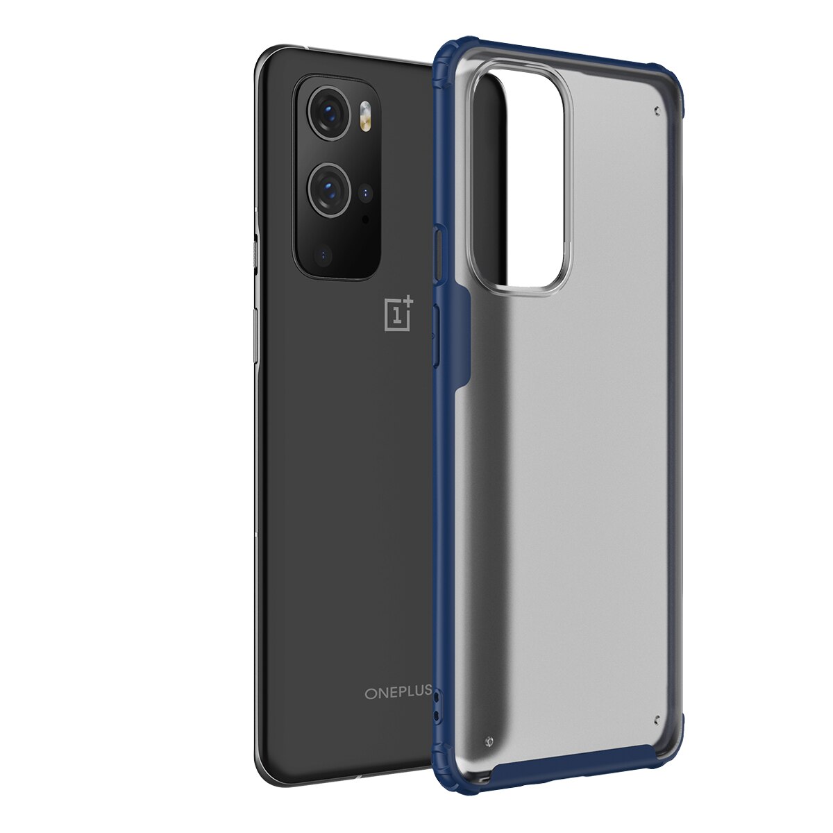 Voor Oneplus 9 9R Case Ipaky Matte Transparante Tpu Pc Gecombineerd Case Shockproof Armor Cover Voor Oneplus 9 Pro Case: for OnePlus 9 Global / Blue