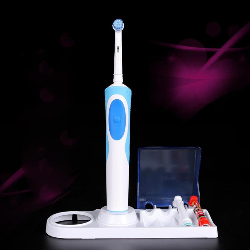Elektrische Tandenborstel Houder Organizer Stander Plastic Tanden Borstel Hoofd Ondersteuning Beugel Met Lader Gat Voor Oral B