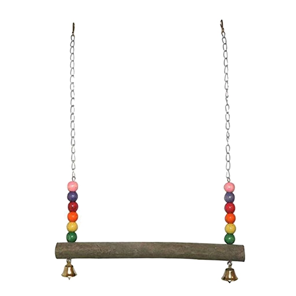 Chicken Swing Toy Hens Wooden Colorful Chicken Perch Chewing Toy Keep Balance