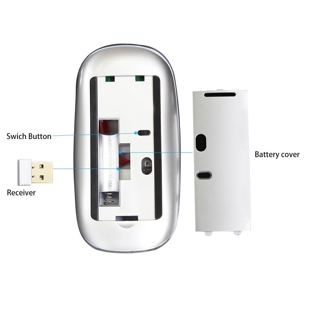 Draadloze Ultra Thin Magic Computer Muis Voor Apple Macbook Ergonomische Arc Touch Optische Usb Mause 3D PC Muizen 2 Voor laptop Desktop