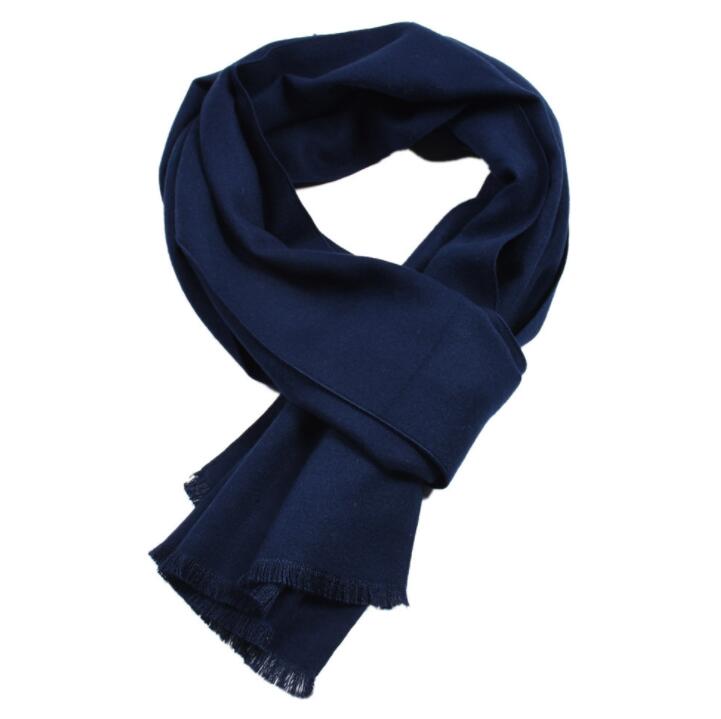 Bufanda de para hombre, bufanda cálida de Cachemira de Color sólido, informal, larga y suave para el cuello, disponible en 5 colores