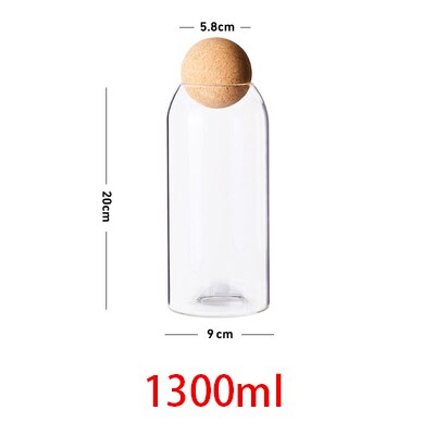 Koffie Blikjes, Verzegelde Blikken, Koffiebonen Behoud Blikjes, Kurk, Glazen Flessen, Opslagtanks graan Opslag Tanks: 1300ML